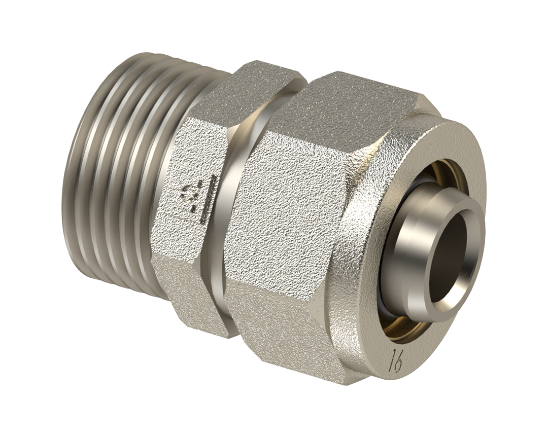 Front of men's Basic Tee in black.